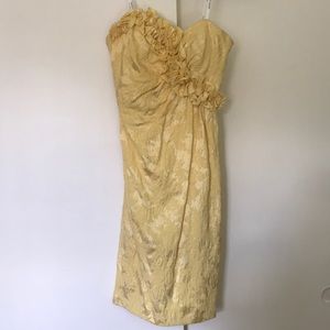Yellow cocktail dress- perfect condition